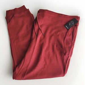 Original Use Men's Big & Tall Drawstring Knit Jogger Pants Red Size 5XLT NEW!